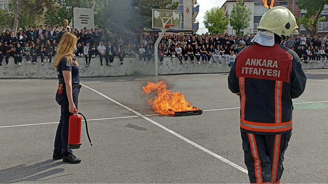 Ankara İtfaiyesi Yangın Söndürme Tatbikatı